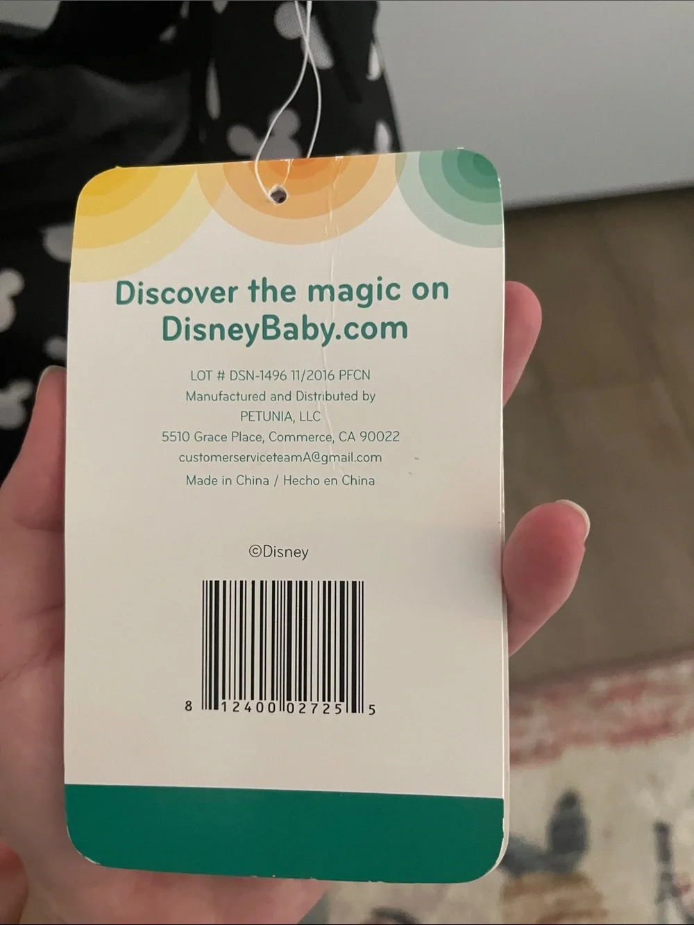 Disney Black Mickey Head Pattern Baby Shoulder Bag